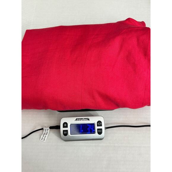 Talbots Irish Linen Blazer Womens Size 24W Hot Pink Lagenlook Career Work Office - Picture 11 of 11